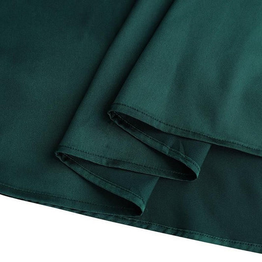 Robe soirée portefeuille à manches longues et col moulant pour femme