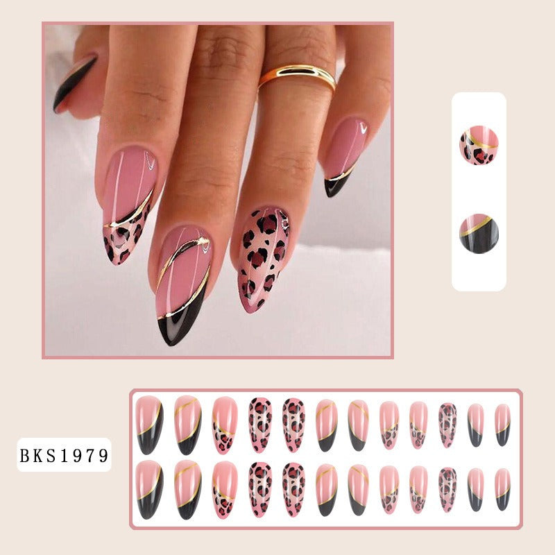 Faux ongles de longueur moyenne Patch Ins Style Hot Girl