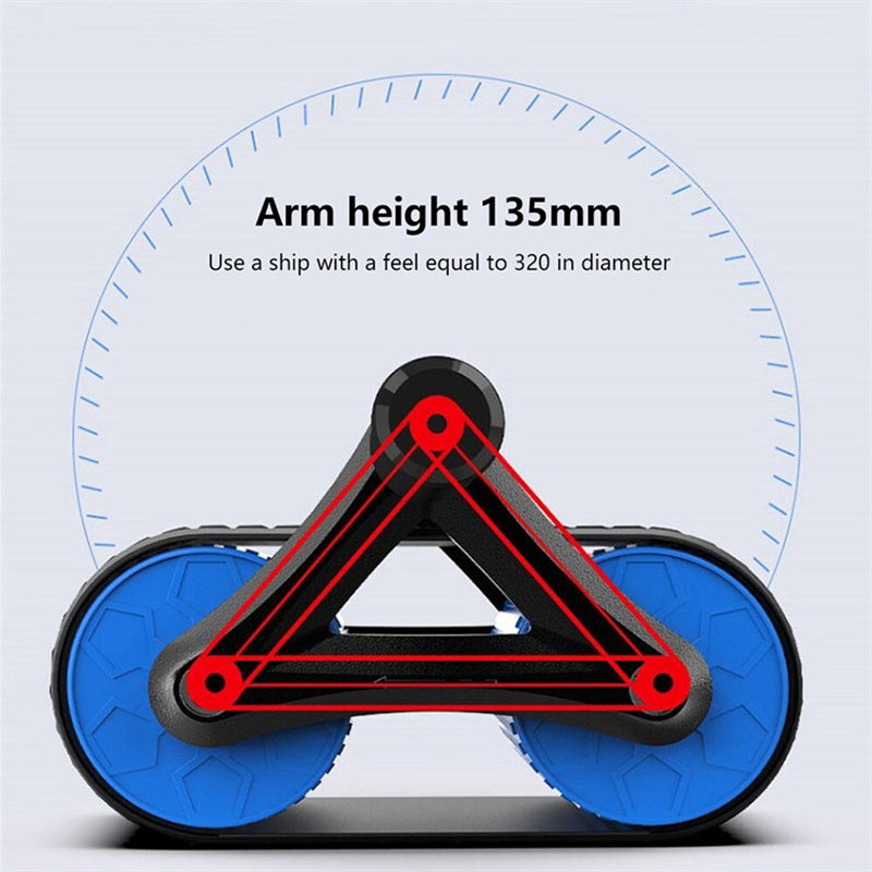 Équipement de Fitness abdominale à Double roue à rebond automatique