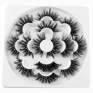 7 Paires de Cils 3D Mink – Longs, Épais, Cils Faux 25mm