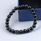 Bracelet œil de tigre en pierre noire