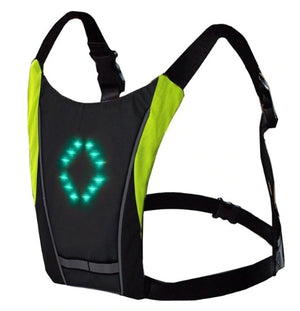 Sac à dos gilet réfléchissant Rechargeable USB avec clignotant LED