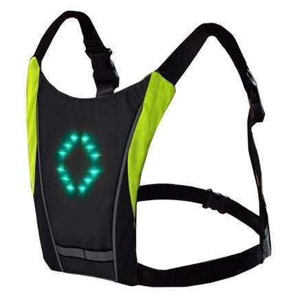 Sac à dos gilet réfléchissant Rechargeable USB avec clignotant LED