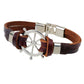 Bracelet de gouvernail en cuir de vache véritable