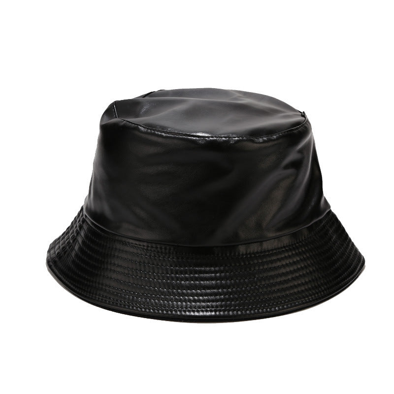Chapeau homme en cuir double face