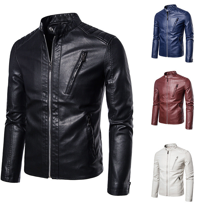 Veste de moto de printemps et d'automne homme