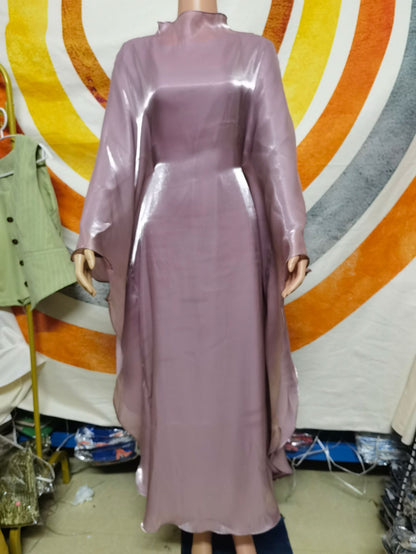 Robe soirée ample turque en polyester pour femme