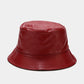 Chapeau homme en cuir double face