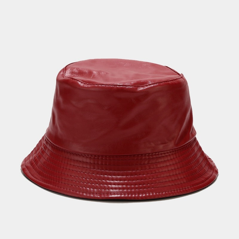 Chapeau homme en cuir double face
