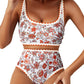 Maillot de bain bikini sexy à motif floral Paisley Fashion