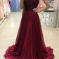Robe longue sans manches, robe de mariée, robe de soirée, robe de demoiselle d'honneur