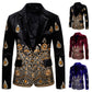 Costume de loisirs à simple boutonnage et imprimé ethnique pour homme