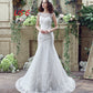 Robe de mariée sirène sexy en dentelle