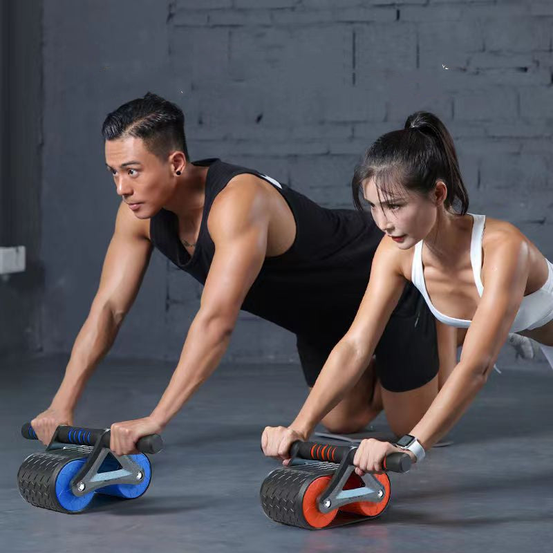 Équipement de Fitness abdominale à Double roue à rebond automatique