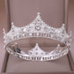 Bandeau féminin en forme de couronne de perles et de strass