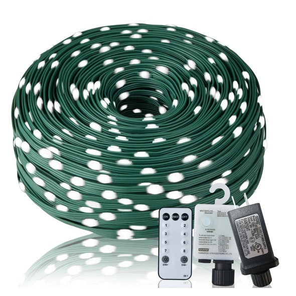 Corde de Noël, stroboscope décoratif d'extérieur 1000LED 328Ft