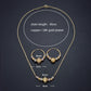 Collier et boucles d'oreilles multicolores en perles rondes