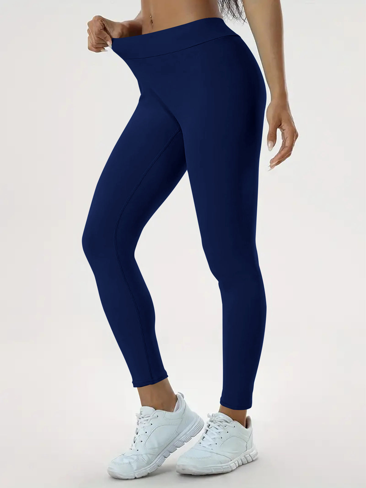 Legging de sport moulé taille haute et élastique pour femme