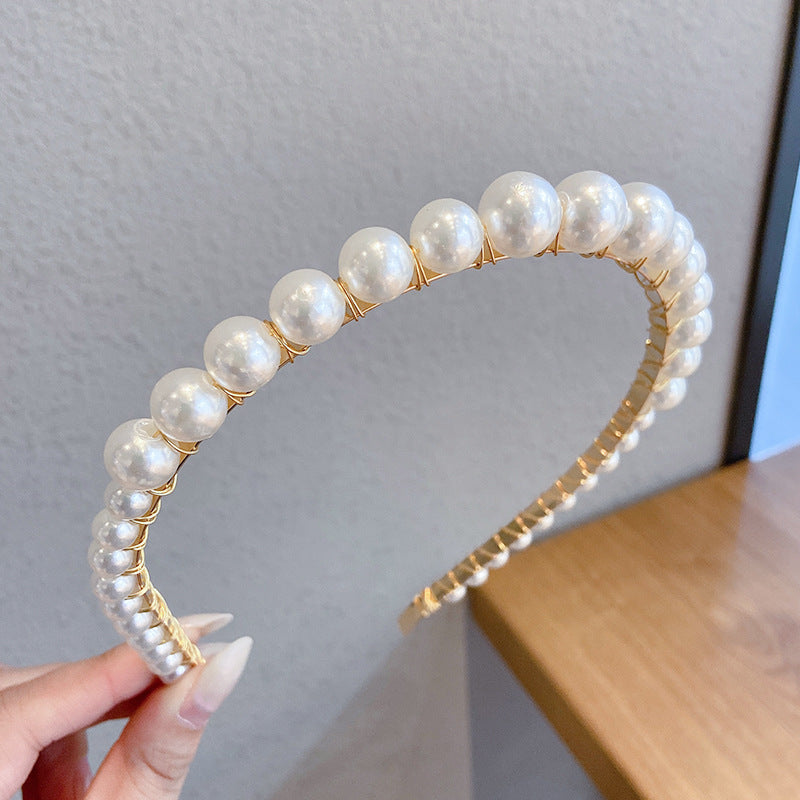 Bandeau de cheveux en perles fines