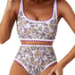 Maillot de bain bikini sexy à motif floral Paisley Fashion