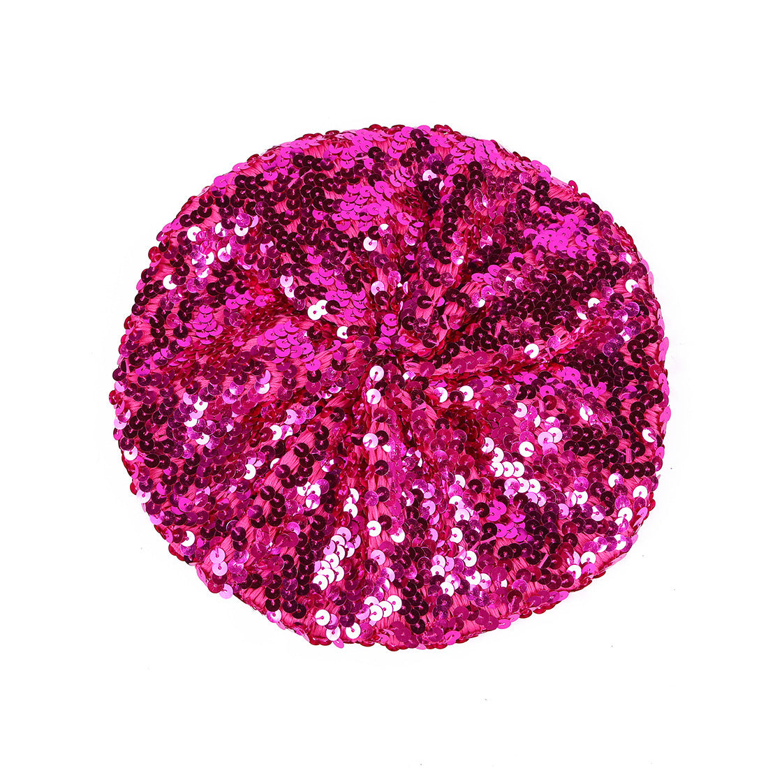 Béret pour femme en paillettes colorées