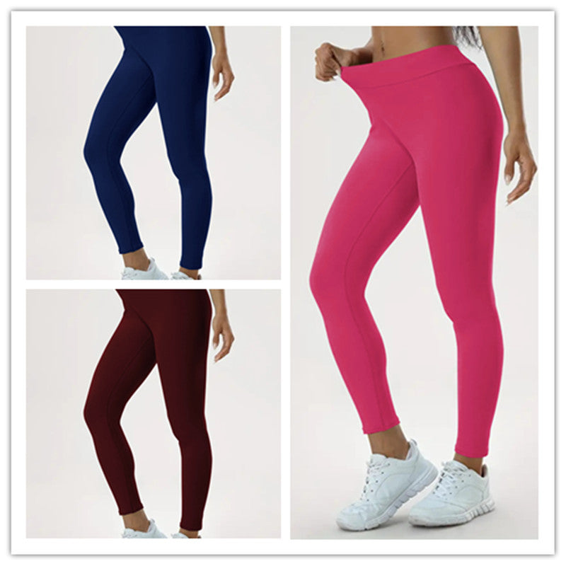 Legging de sport moulé taille haute et élastique pour femme