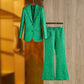 Costume de costume brodé tridimensionnel vert