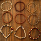 eu de 9 bracelets en perles Vintage Camel