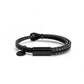 Bracelet  en cuir tressé à double corde