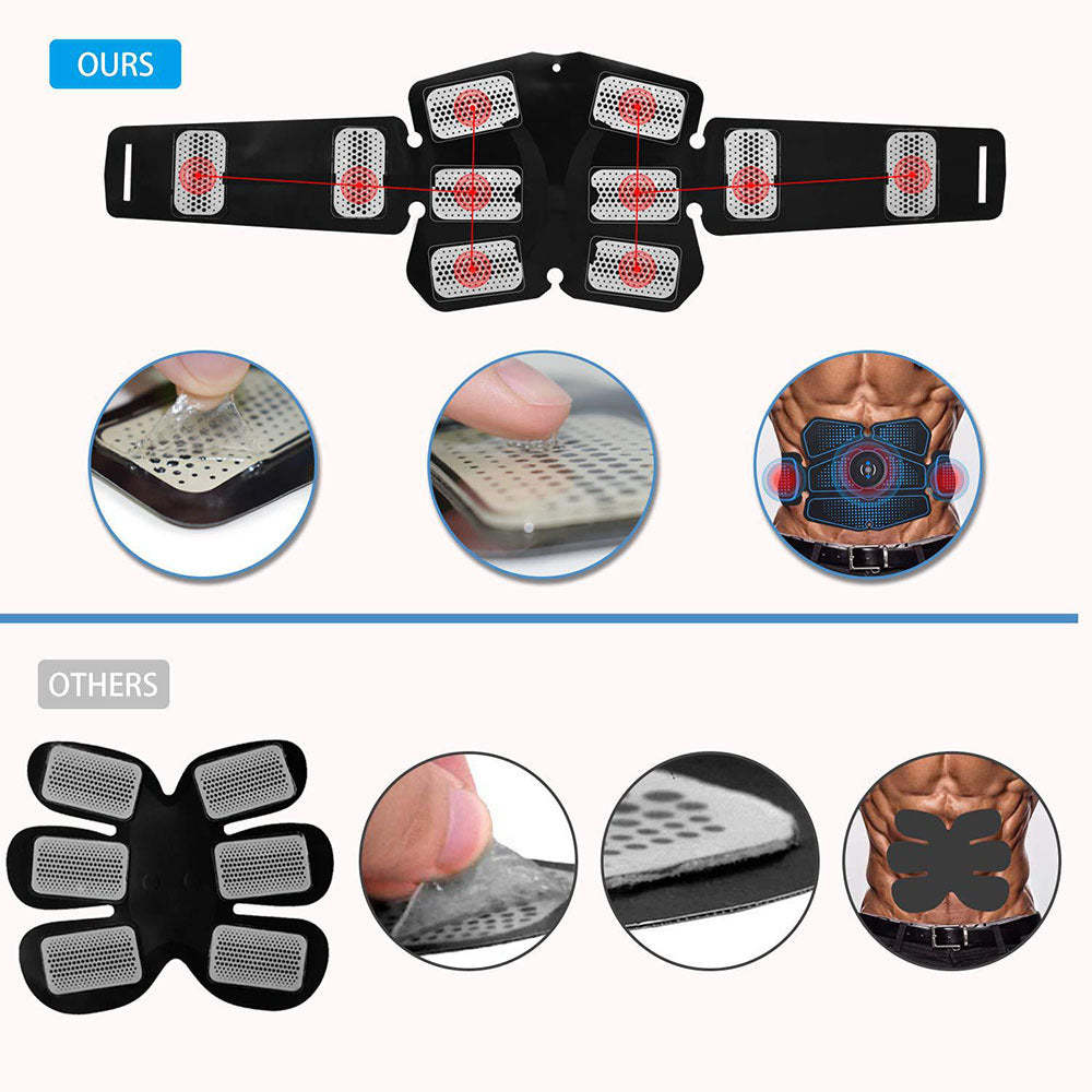 Abdominale muscle formation avec EMS équipements de remise en forme