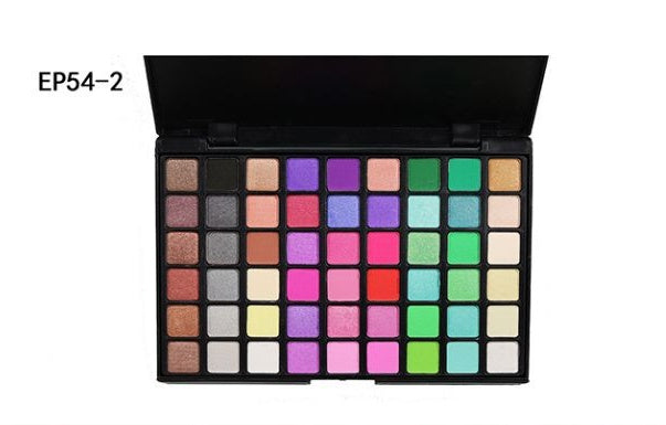 Palette de maquillage professionnelle portable de 54 couleurs