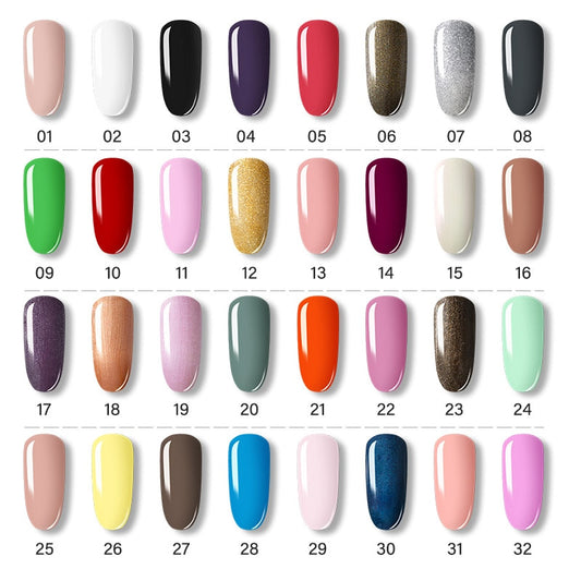 Set de Vernis Gel ROSALIND – Manucure Semi-Permanente, Top Coat UV LED