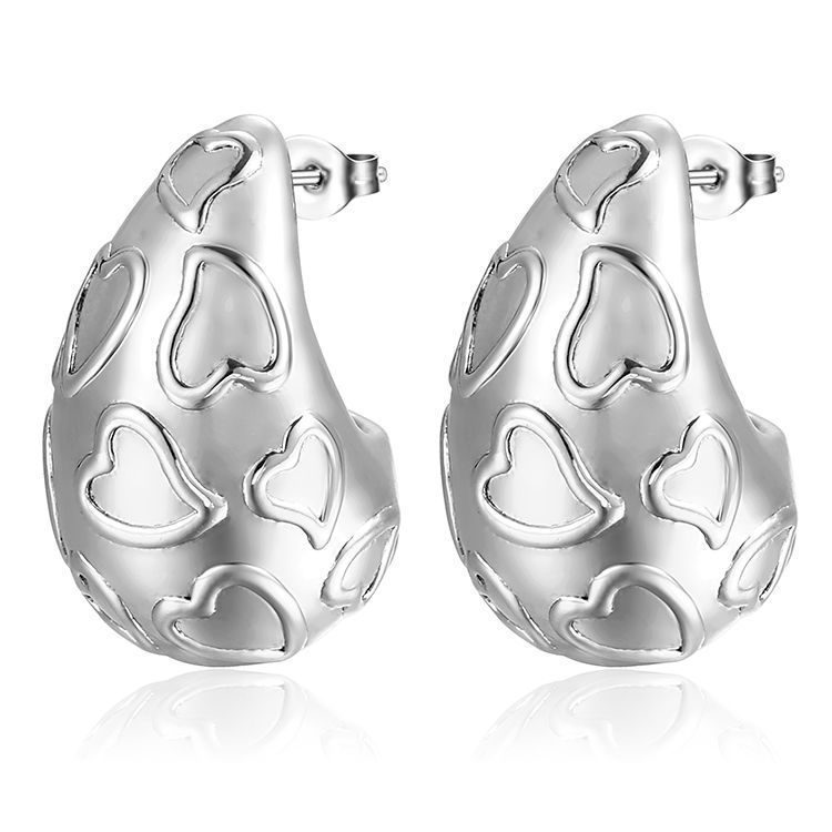 Boucles d'oreilles pendantes en acier inoxydable pour femme