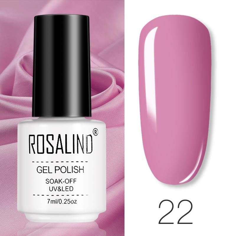 Set de Vernis Gel ROSALIND – Manucure Semi-Permanente, Top Coat UV LED