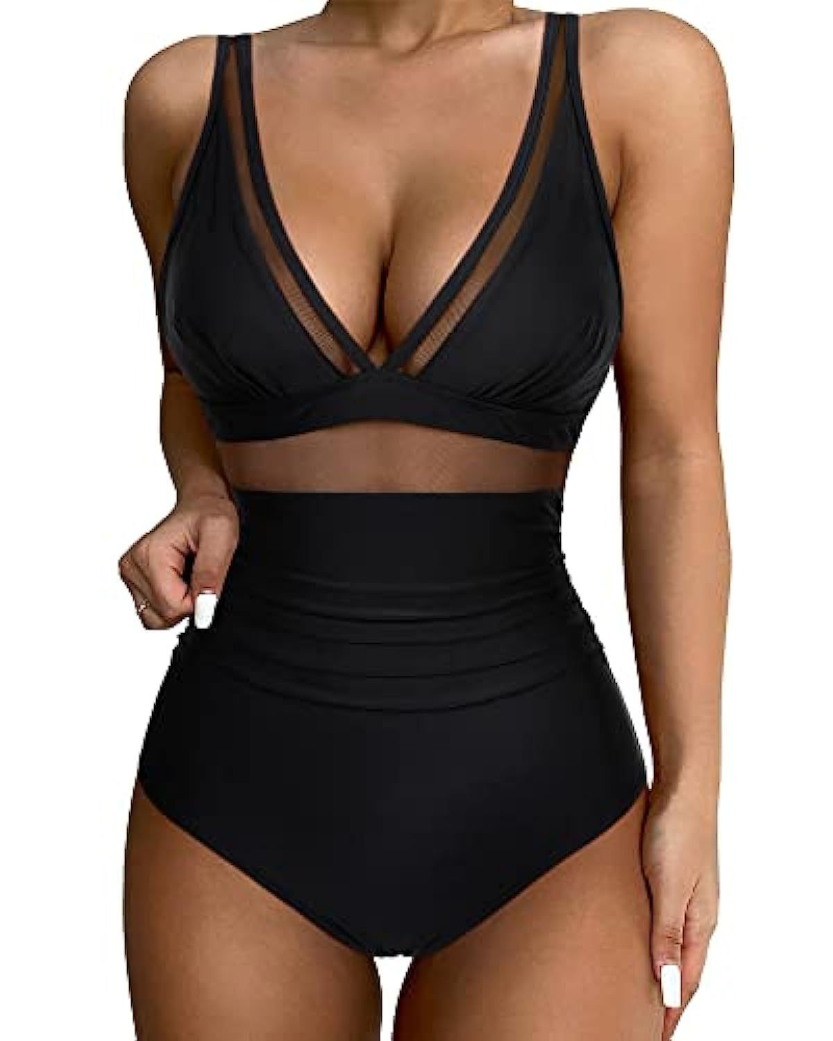 Maillot 1 Pièce Femme – Taille Haute, Sexy & Découpé