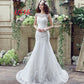 Robe de mariée sirène sexy en dentelle