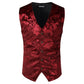 Gilet Steampunk doré pour homme, costume, mariage, sans manches