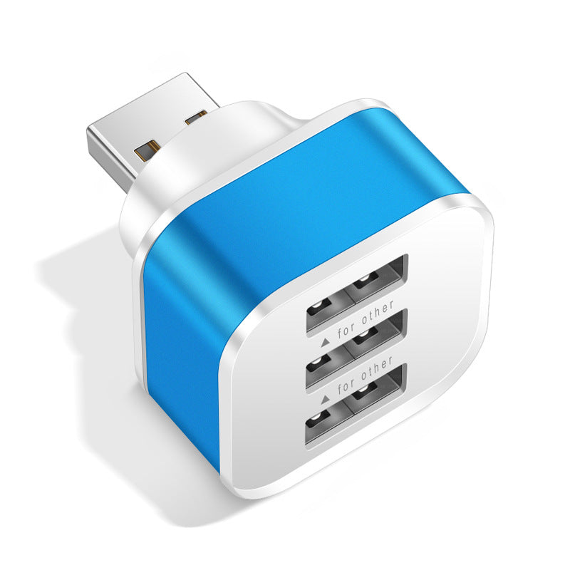 Tête lumineuse de chargement de téléphone portable 3 USB avec port d'extension 1/3