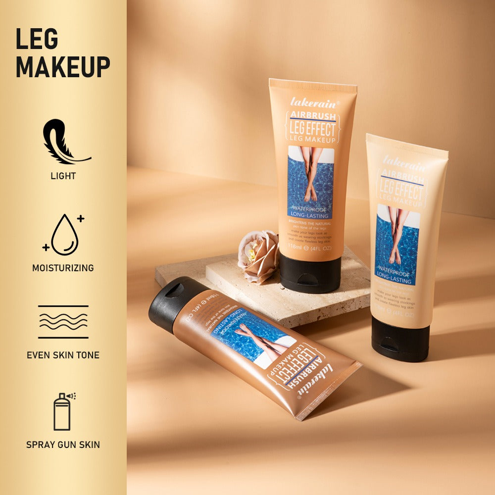 Lakerain Maquillage pour Jambes – Teinte Brun Doré, Effet Lumière & Couvrant