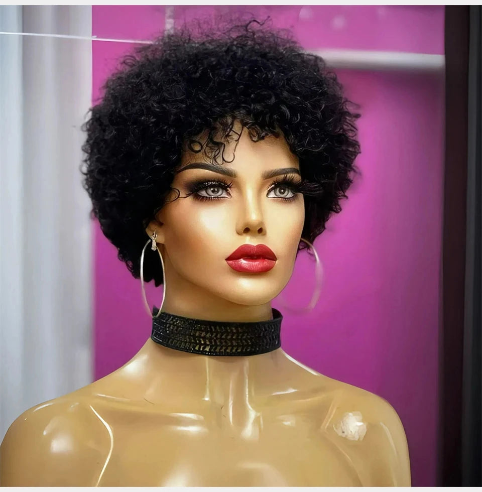 Grandes perruques rebondissantes Afro Kinky Curly pour femmes noires