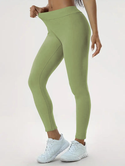 Legging de sport moulé taille haute et élastique pour femme