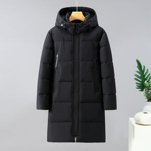 Manteau épais long coupe-vent chaud pour homme