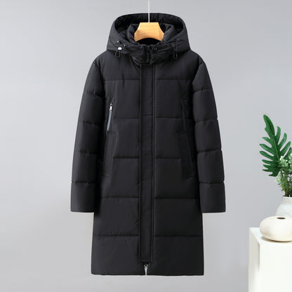 Manteau épais long coupe-vent chaud pour homme