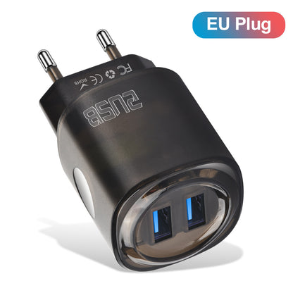 Chargeur de téléphone portable USB 2 ports 2,4A