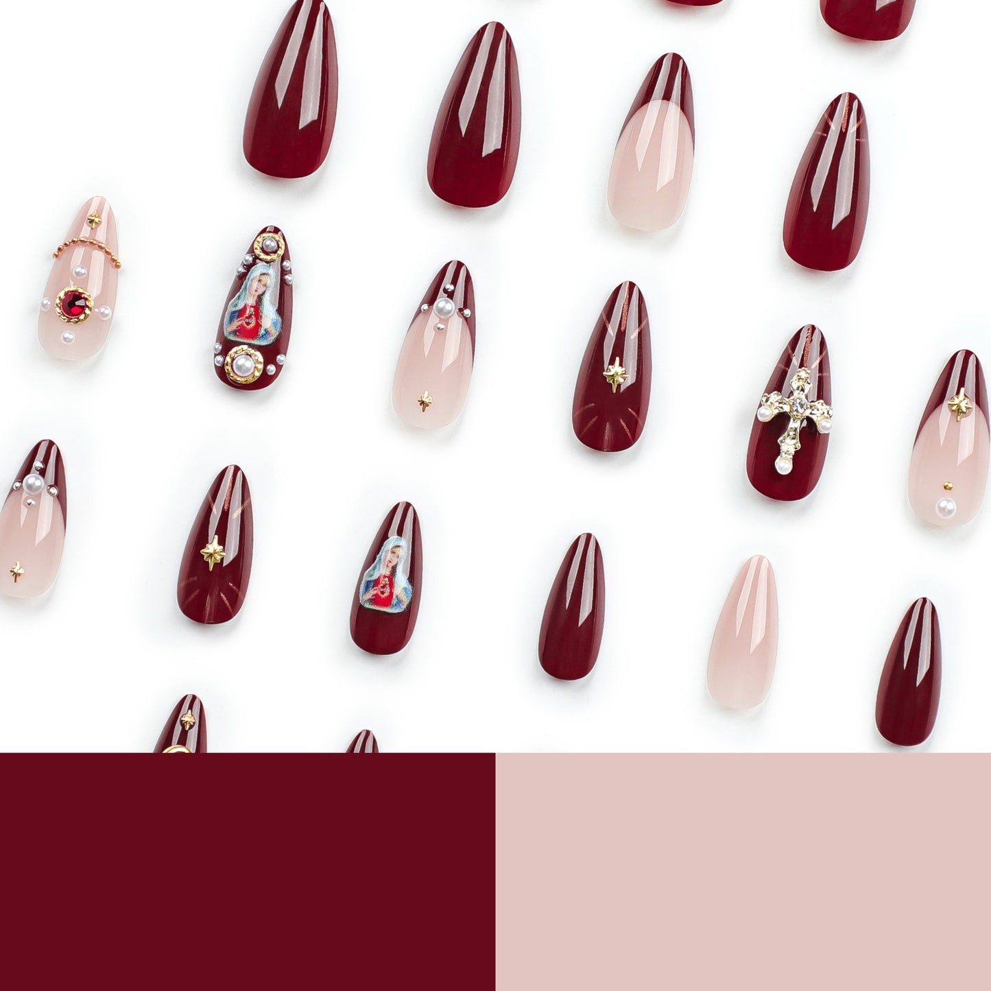 ongles croix flash diamant explosif