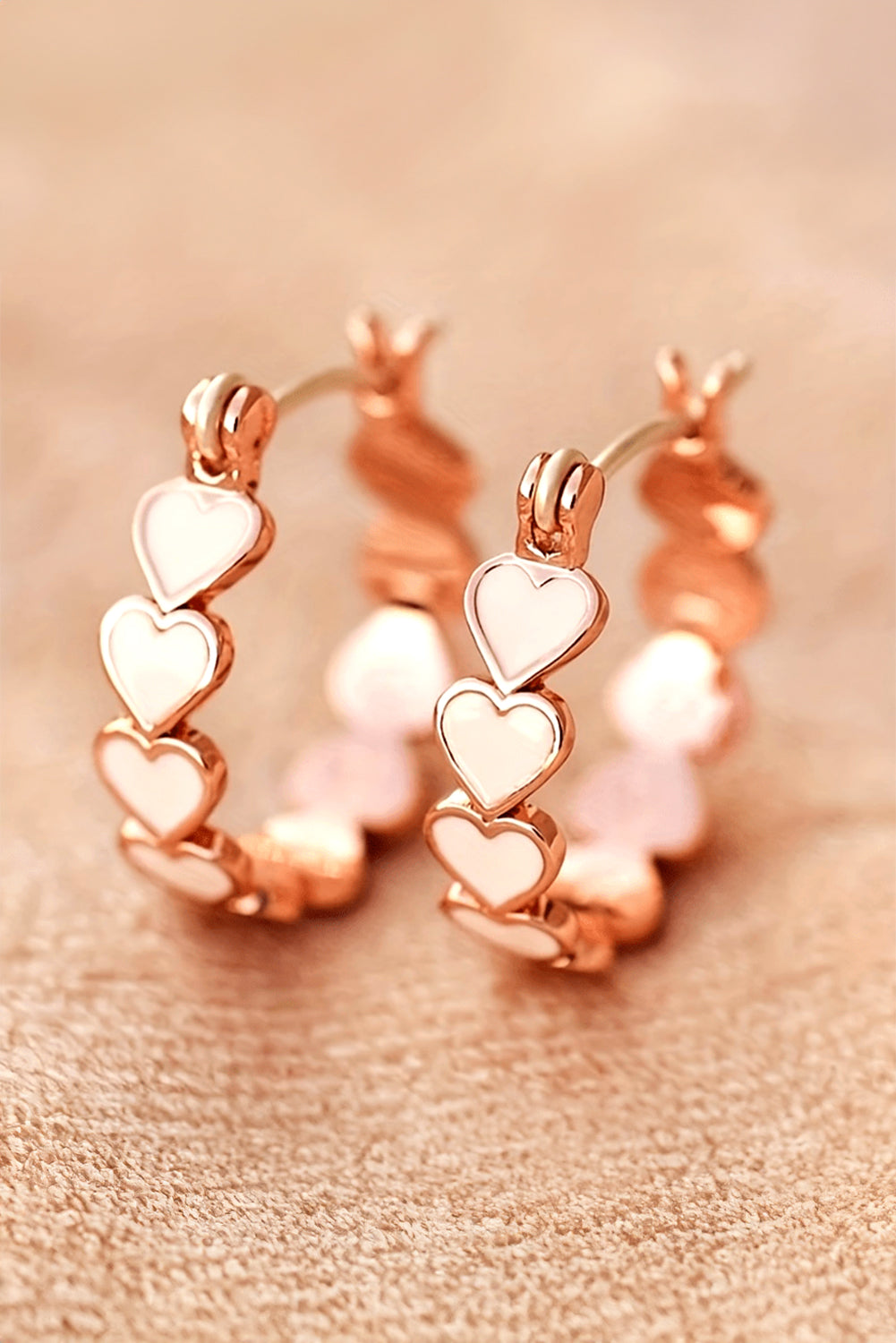 Boucles d'oreilles en forme de cœur pour la Saint-Valentin