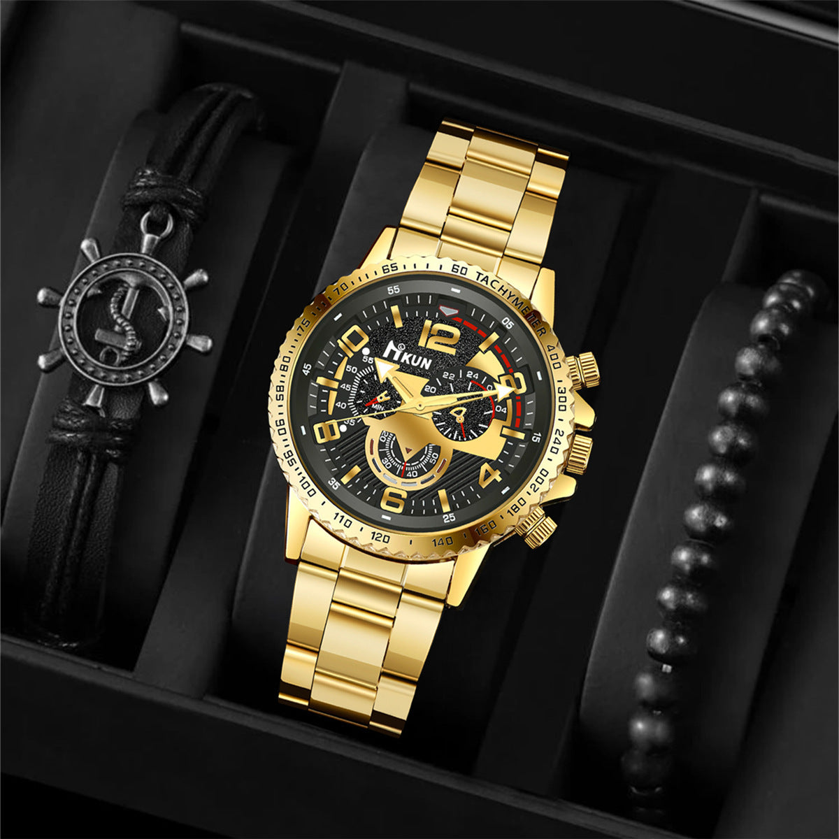 Montre en acier homme fashion quartz