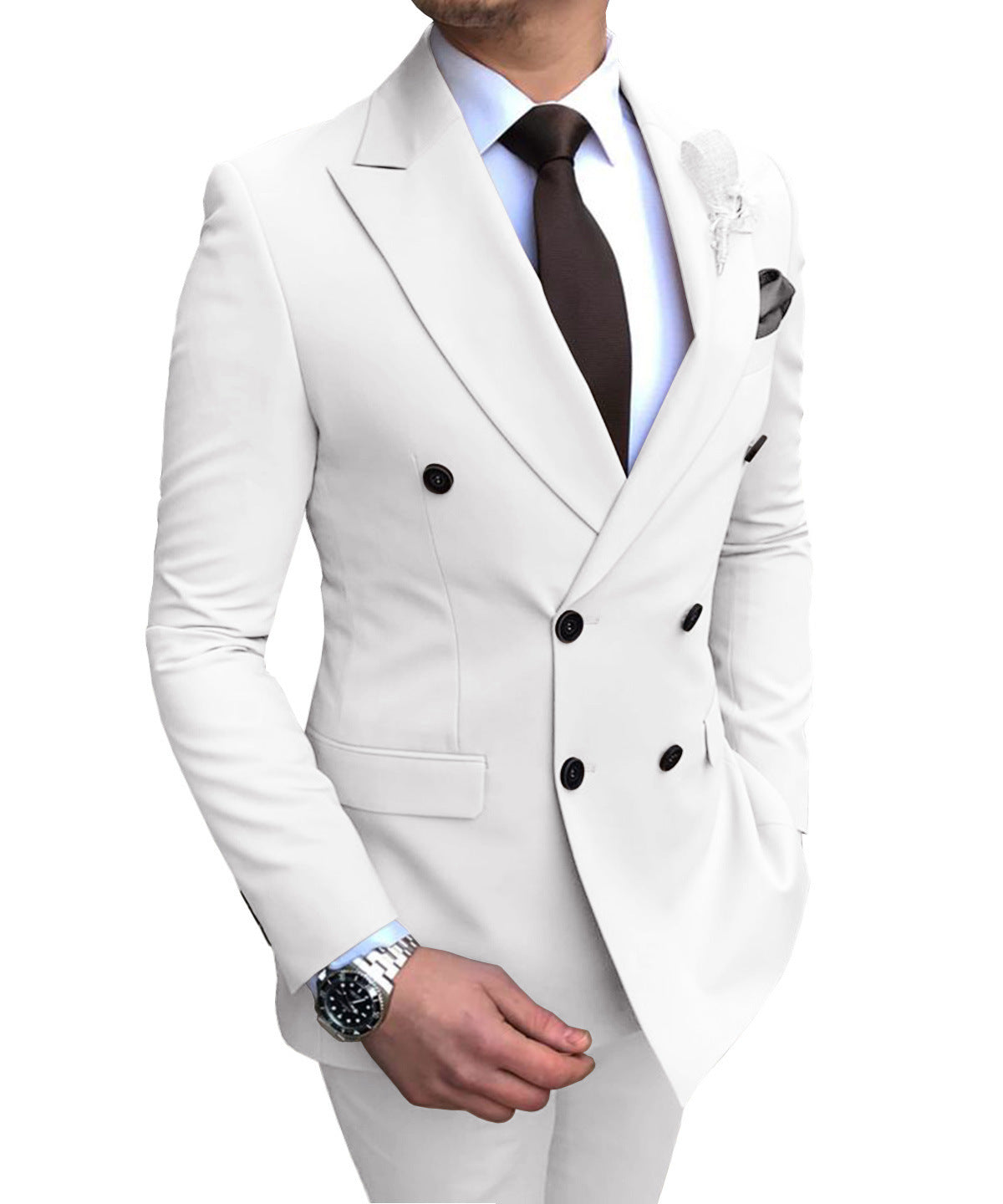 Costume deux pièces pour homme, costume de marié pour mariage