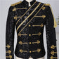 Costume de chanteur de rock pour hommes, col montant, paillettes, pour banquet
