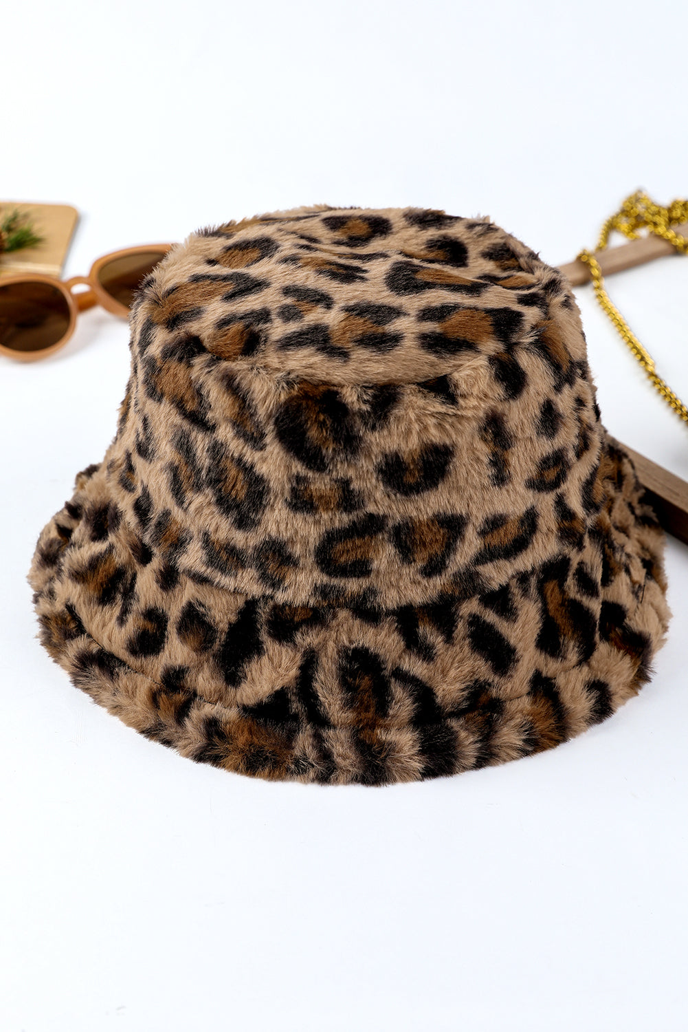 Thai Curry Leopard Peluche à large bord Chapeau de pêcheur d'hiver